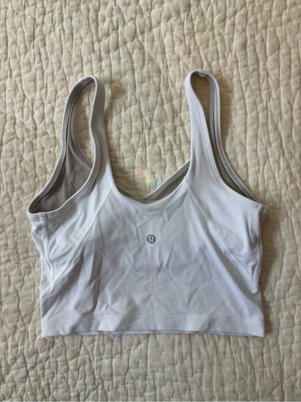 Lululemon Align Tank White V-Neck Crop